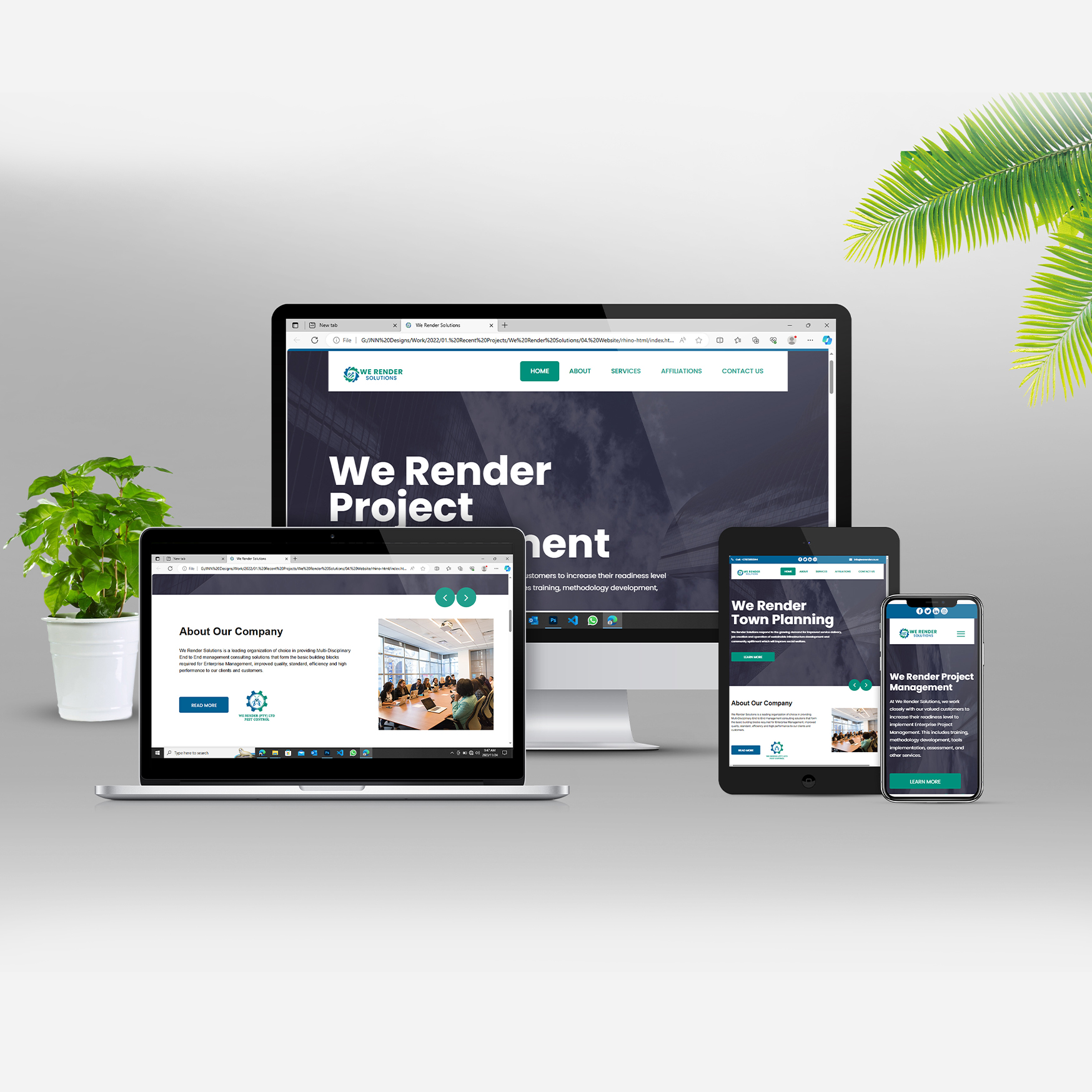 We Render Solutions Website